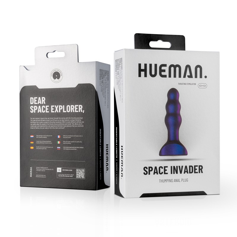 Hueman Space Invader Vibrating Butt Plug